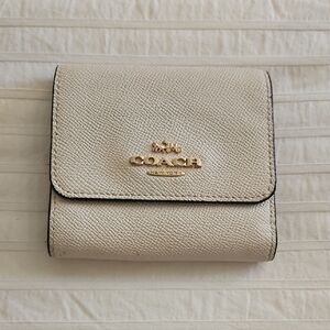 Coach Ivory Textured Wallet